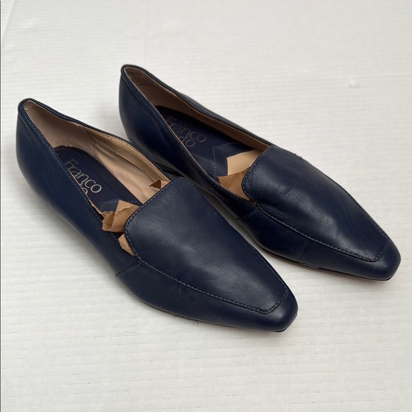 Franco Sarto - Balica Leather Loafers - Navy - Size 5.5 - Good Used Condition!! - Picture 2 of 8